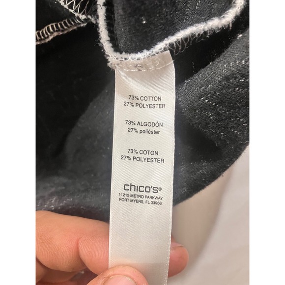 Weekends by Chico's Womens Paisley Print Full Zip Up Jacket Size 2 - Picture 3 of 7